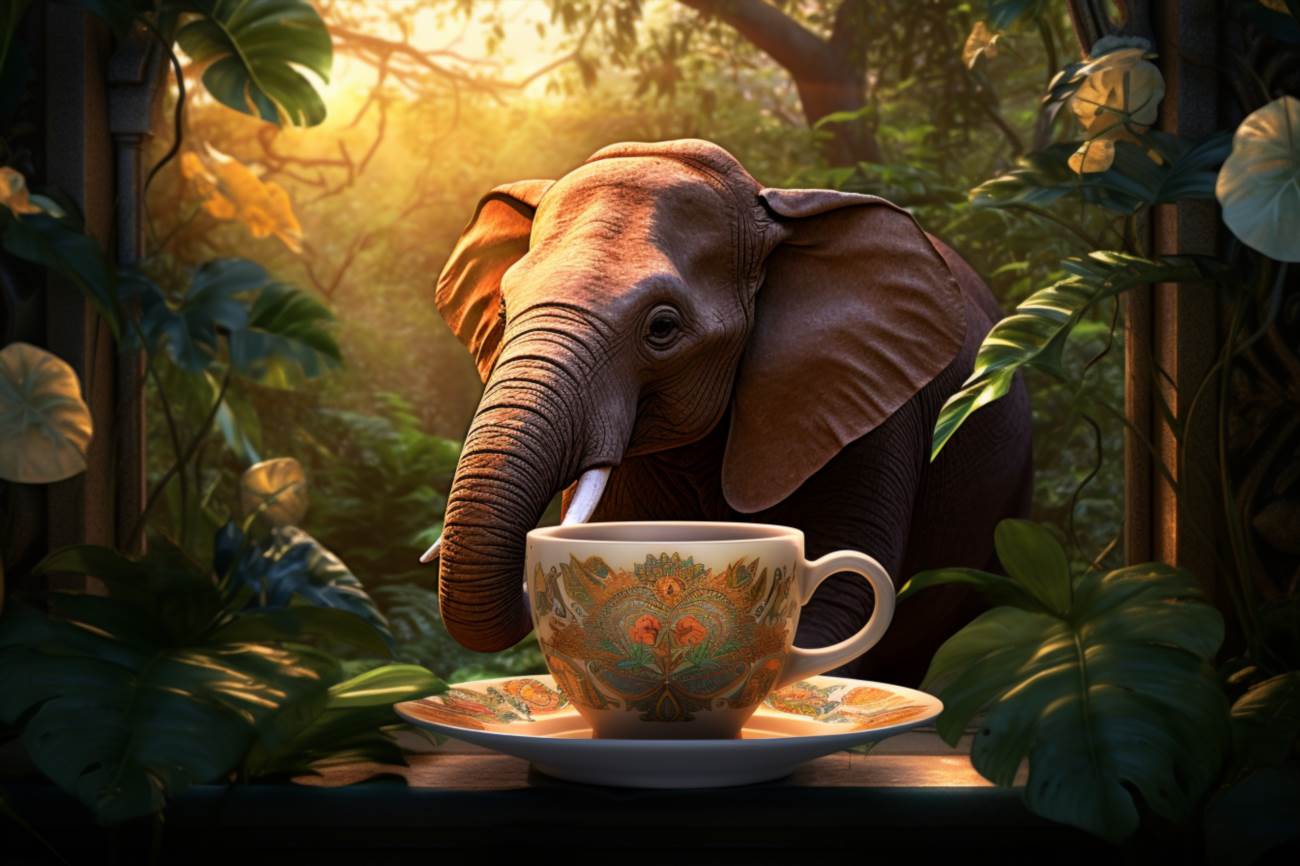 Elefanten kaffee: eine aromatische reise in die welt des kaffees
